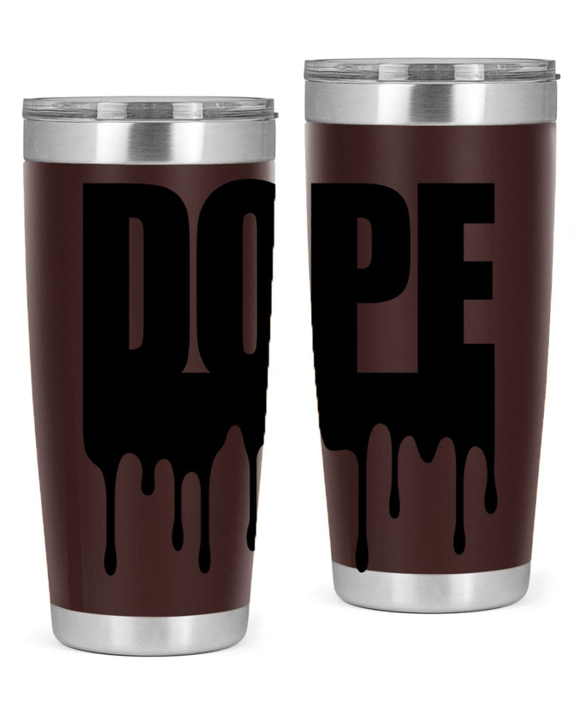 dope drip 166#- black words phrases- Cotton Tank
