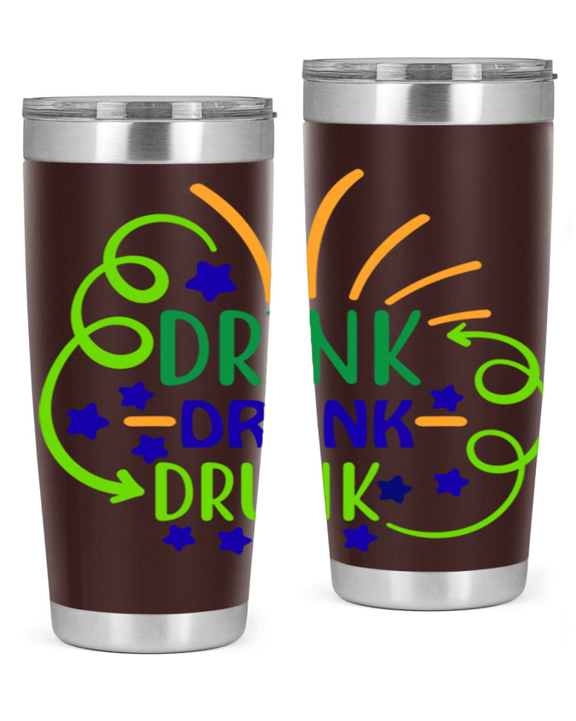 drink drank drunk 23#- mardi gras- Tumbler