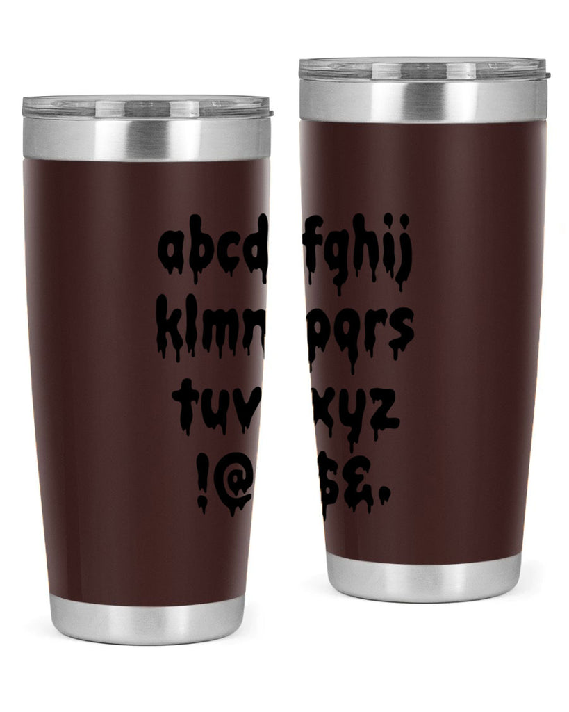 dripping lowercase 162#- black words phrases- Cotton Tank