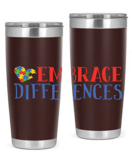 embrace differences Style 13#- autism- Tumbler