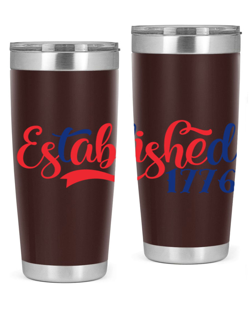 established Style 46#- Fourt Of July- Tumbler