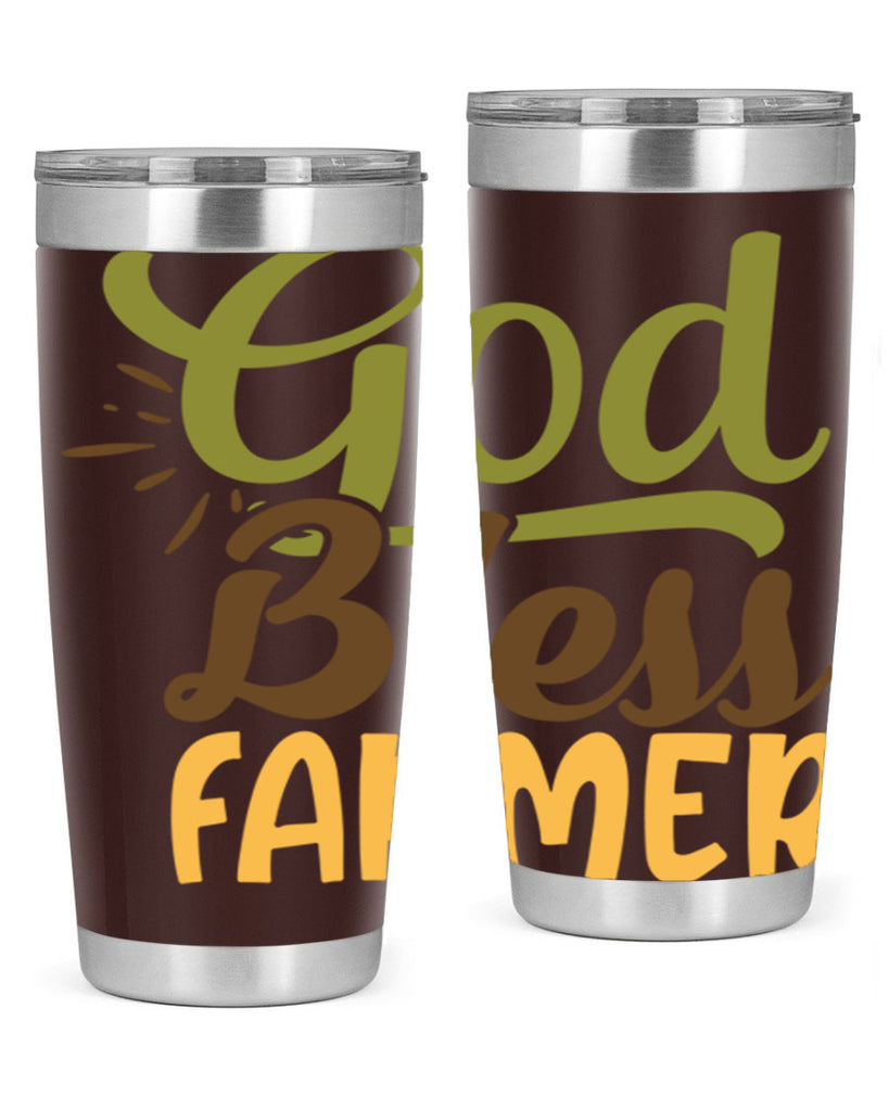 god bless farmer 10#- farming and gardening- Tumbler