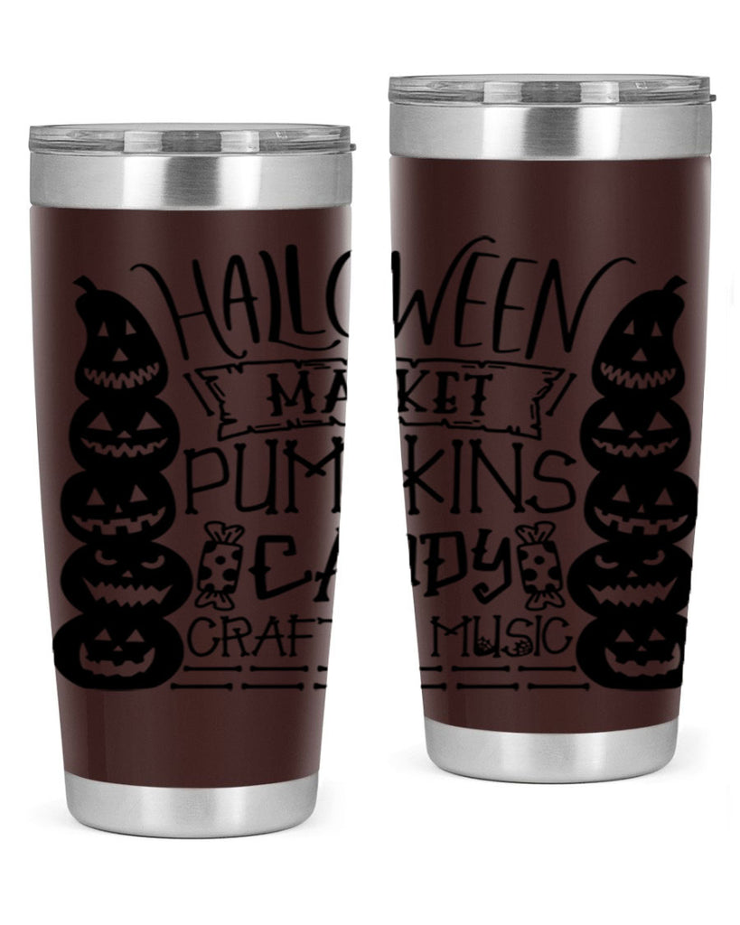 halloween market pumpkins candy 73#- halloween- Tumbler