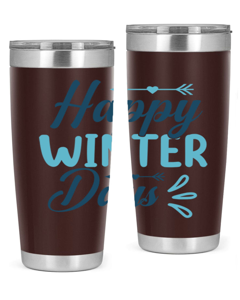 happy winter days 120#- winter- Tumbler