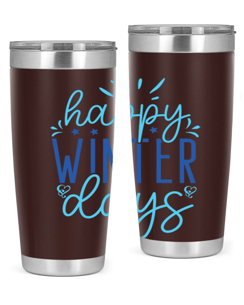 happy winter days 121#- winter- Tumbler