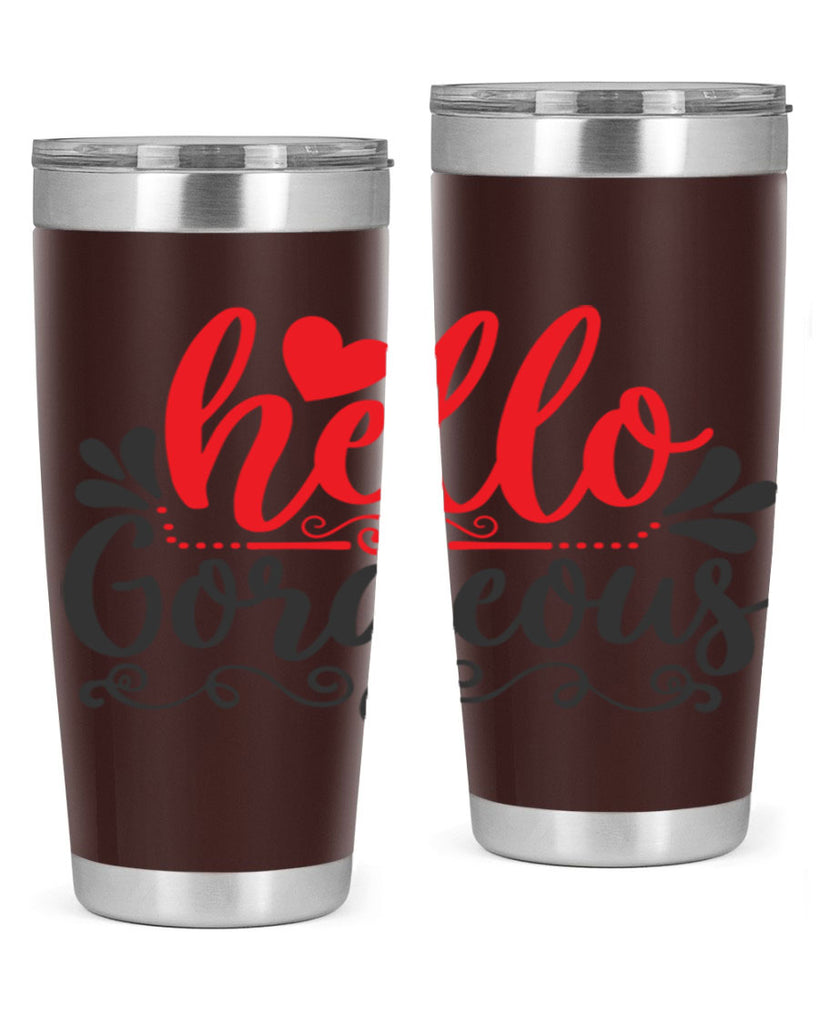 hello gorgeous Style 155#- make up- Tumbler