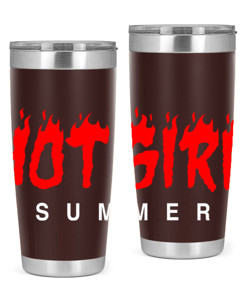 hot girl  summer fire 124#- black words phrases- Cotton Tank