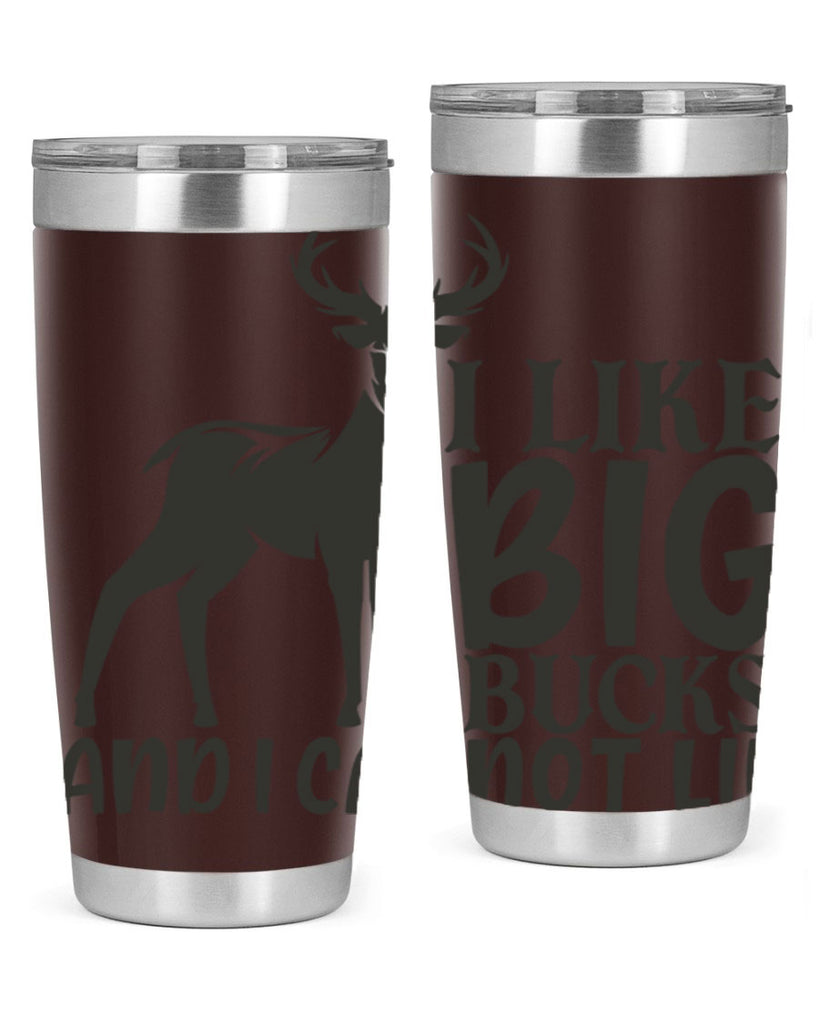 i like big bucks and i cannot lie 8#- hunting- Tumbler