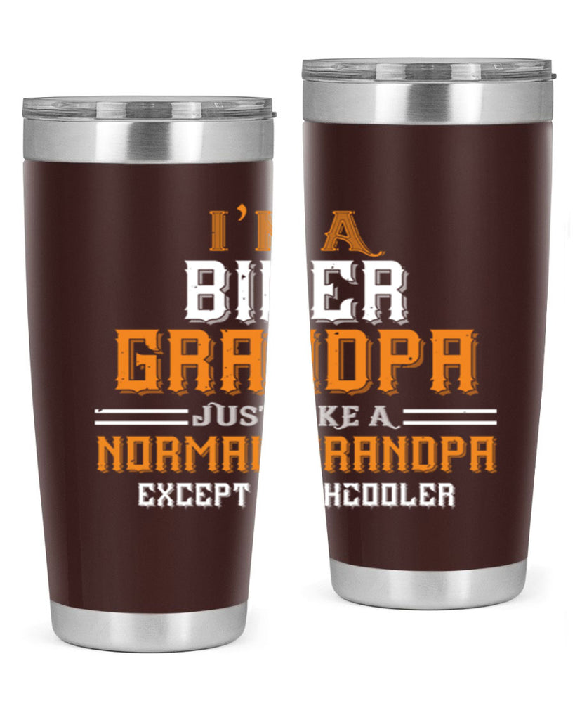 im a biker grandpa just like a normal grandpa except muchcooler 38#- grandpa - papa- Tumbler