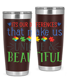 its our differences that make us unique beautiful Style 27#- autism- Tumbler