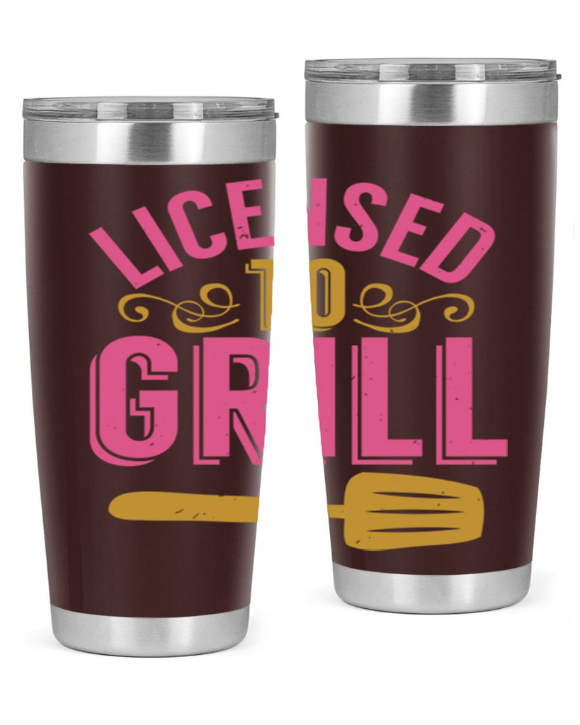 licensed to grill 24#- bbq- Tumbler
