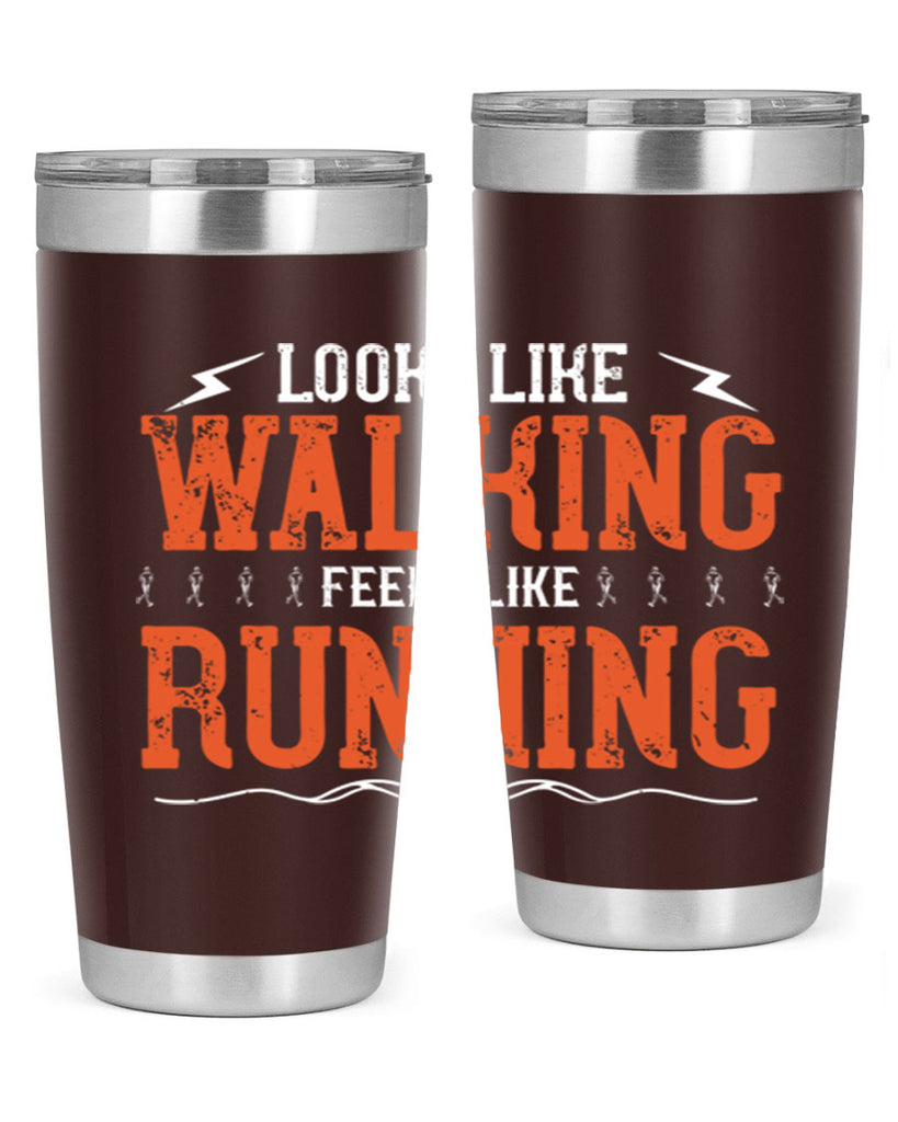 looks like walking feels like running 32#- running- Tumbler