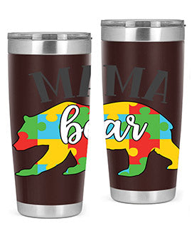 mama bear Style 32#- autism- Tumbler