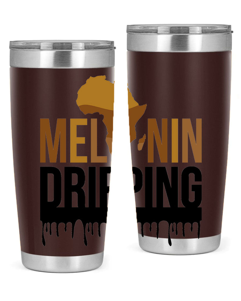 melanin dripping 182#- black words phrases- Cotton Tank