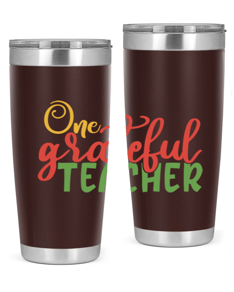 one grateful teacher Style 168#- teacher- tumbler