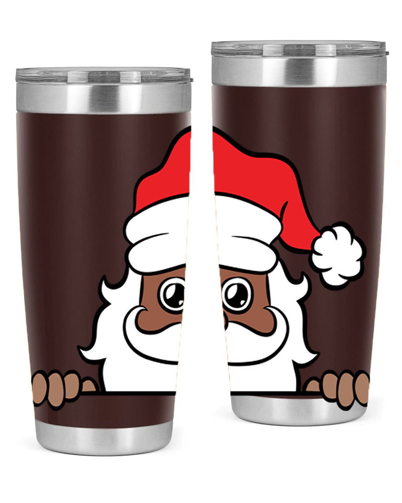 peekaboo black santa 19#- black men - boys- tumbler