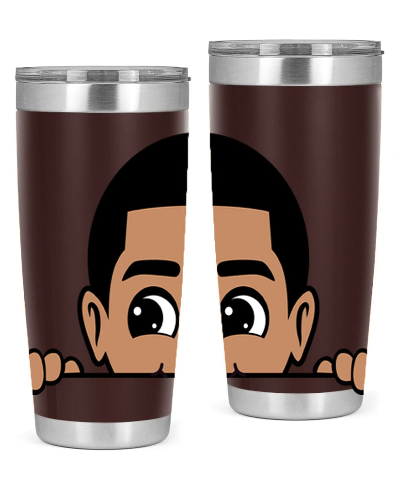 peekaboo boy 17#- black men - boys- tumbler