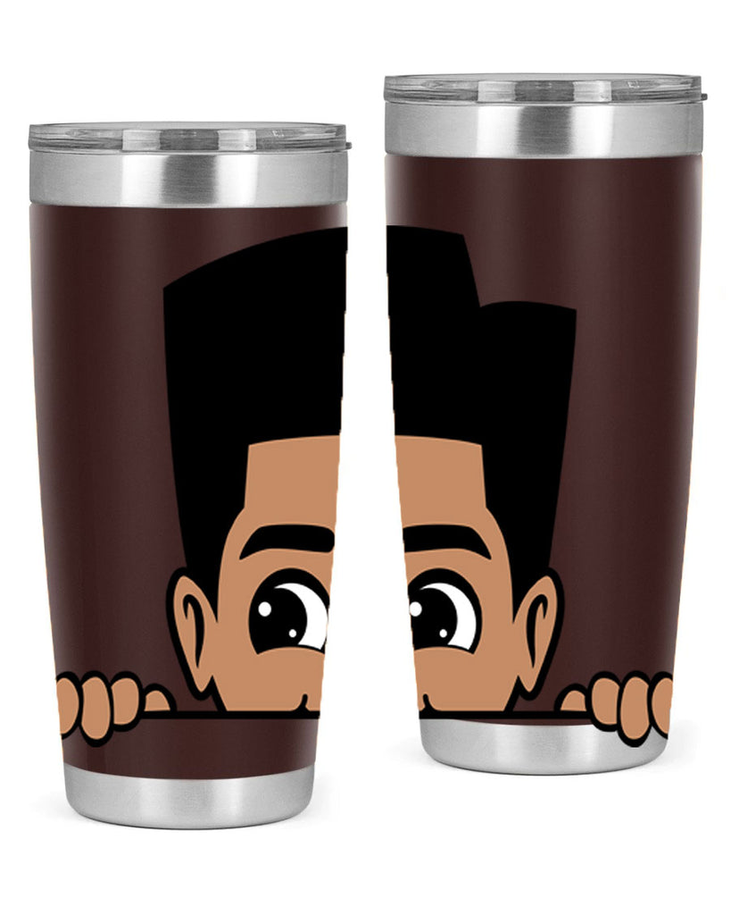 peekaboo boy 18#- black men - boys- tumbler