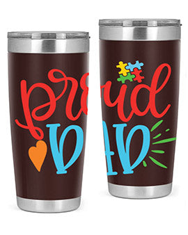 proud dad Style 36#- autism- Tumbler