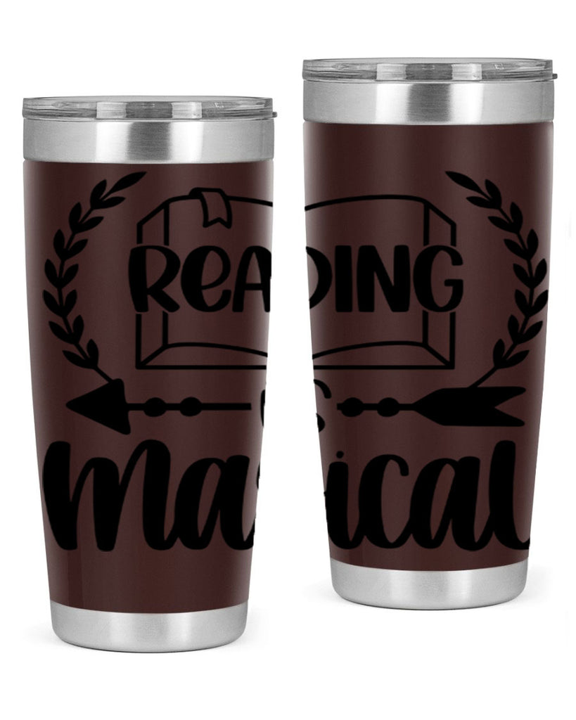 reading is magical 30#- reading- Tumbler