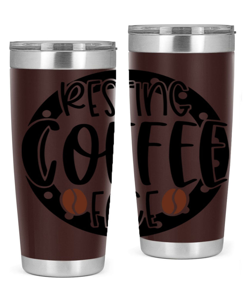 resting coffee face 41#- coffee- Tumbler
