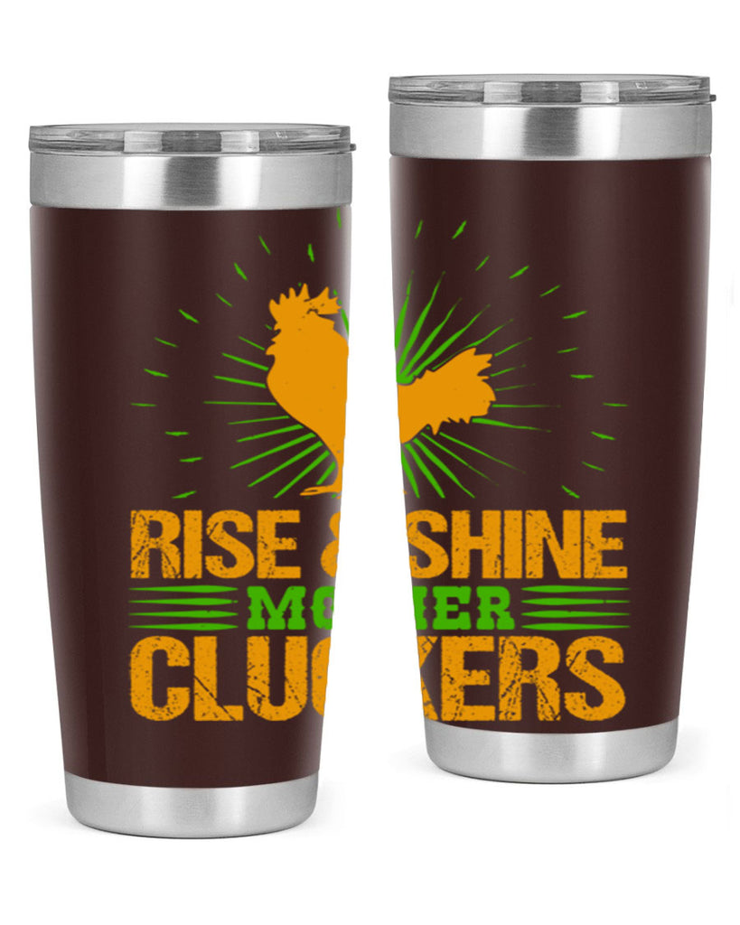rise and shine mother cluckers 38#- farming and gardening- Tumbler
