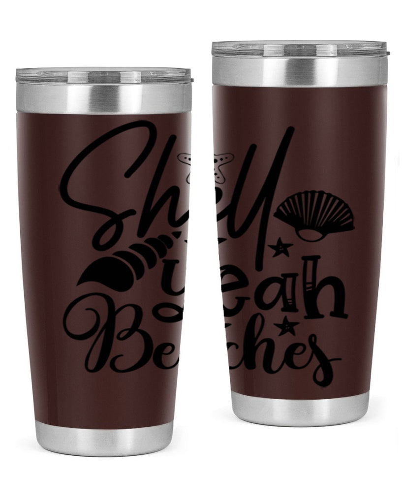 shell yeah beaches Style 75#- summer- Tumbler