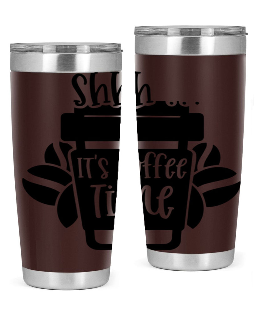shhh its coffee time 37#- coffee- Tumbler