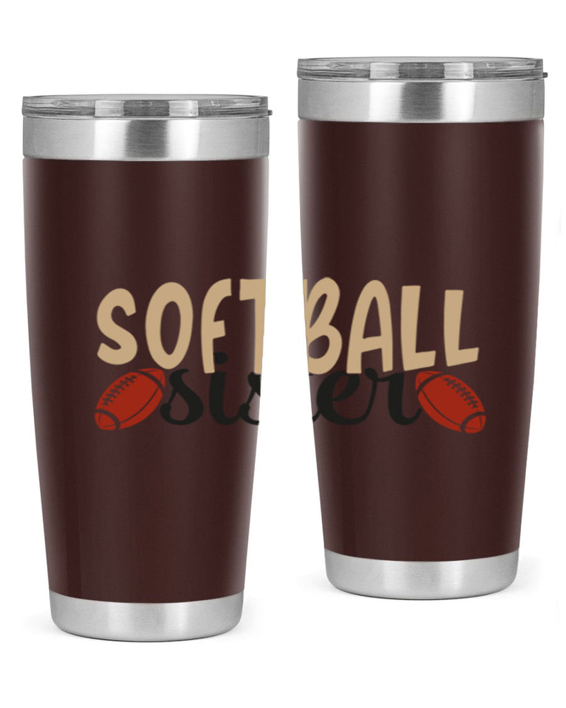 softball sister 2272#- softball- Tumbler