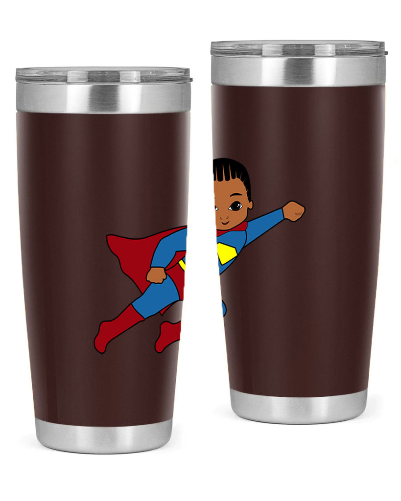 super kid 1#- black men - boys- tumbler