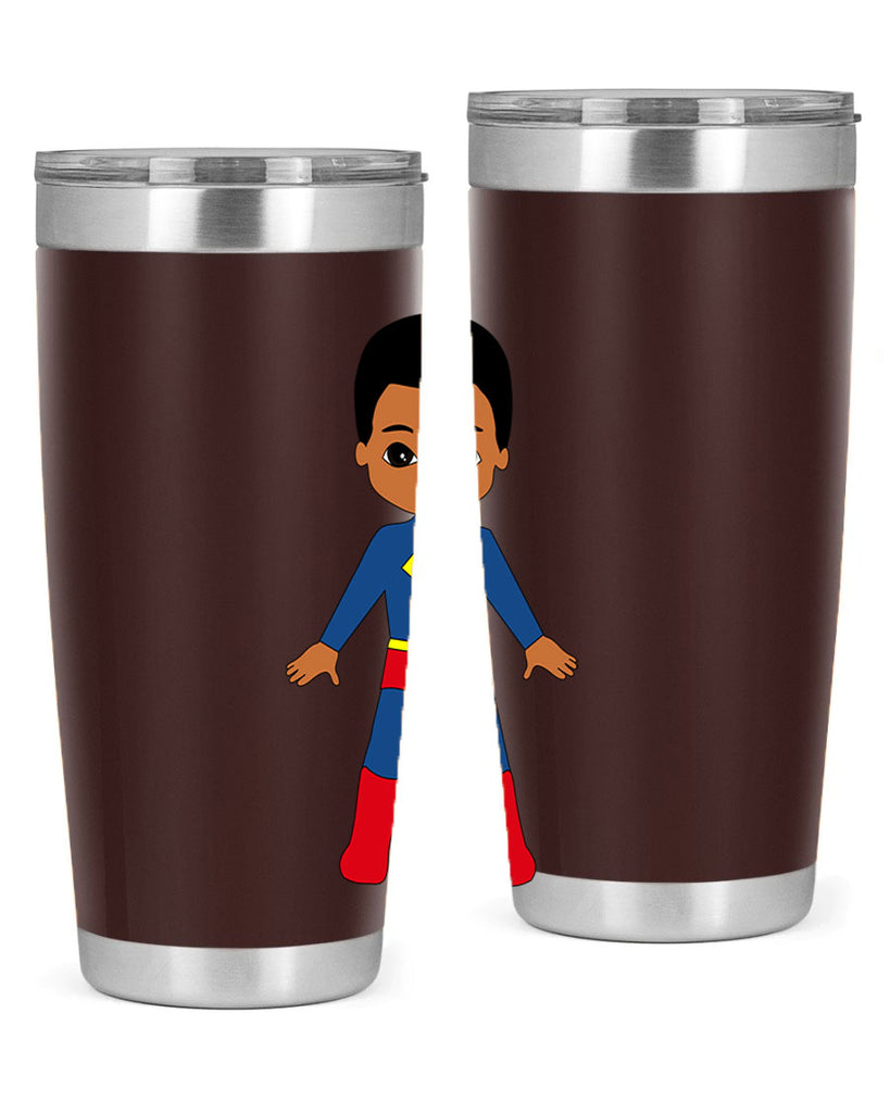 super kid 2#- black men - boys- tumbler