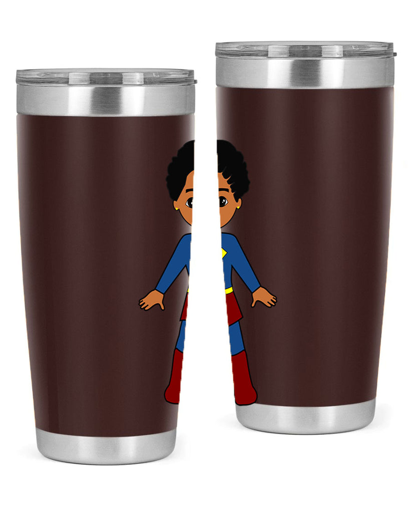 super kid 3#- black men - boys- tumbler