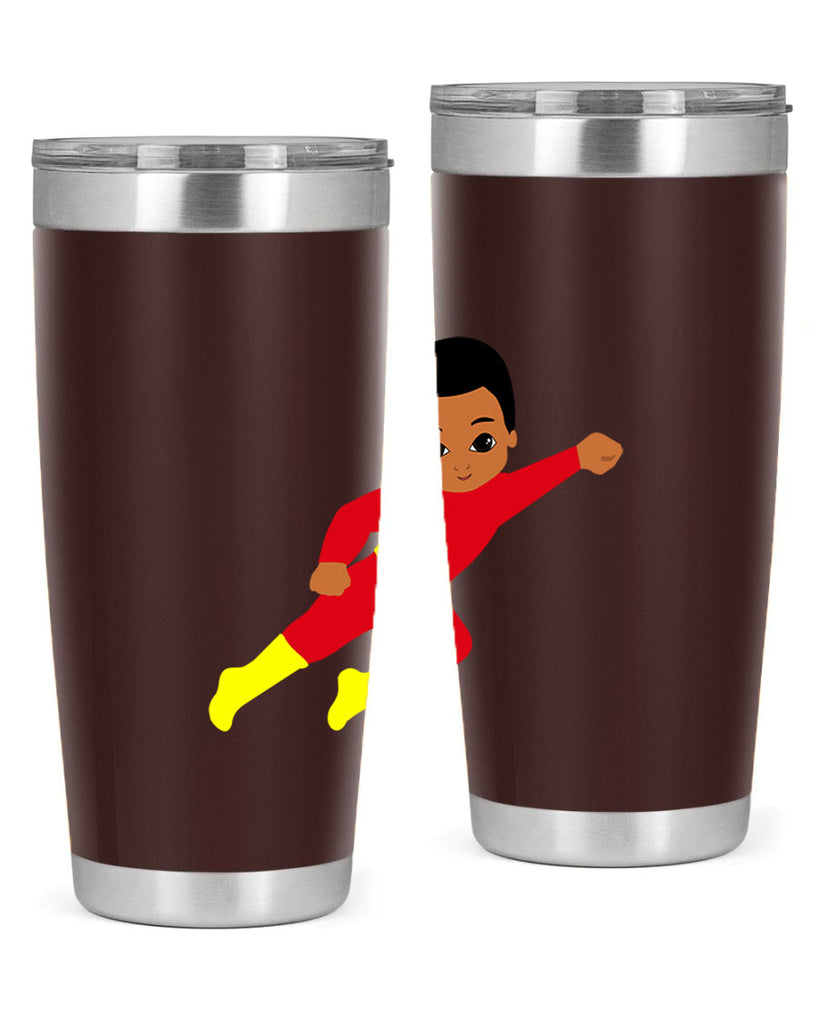 super kid 4#- black men - boys- tumbler