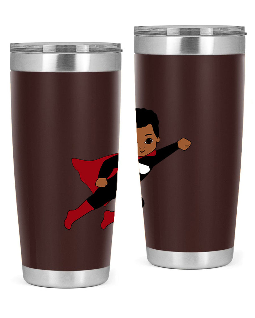 super kid 5#- black men - boys- tumbler