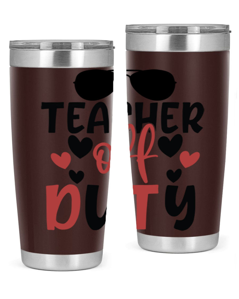 teacher off duty Style 205#- teacher- tumbler