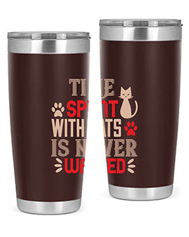 time spend with cat is never wasted Style 121#- cat- Tumbler