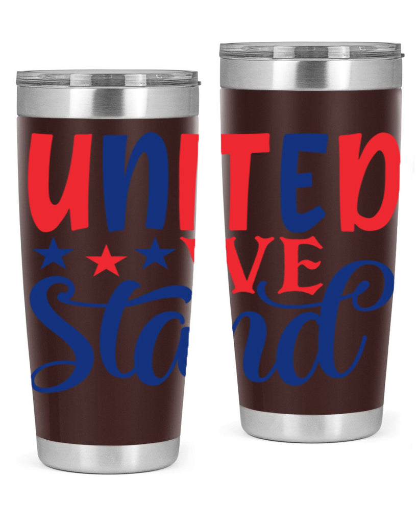 united we stand Style 75#- Fourt Of July- Tumbler