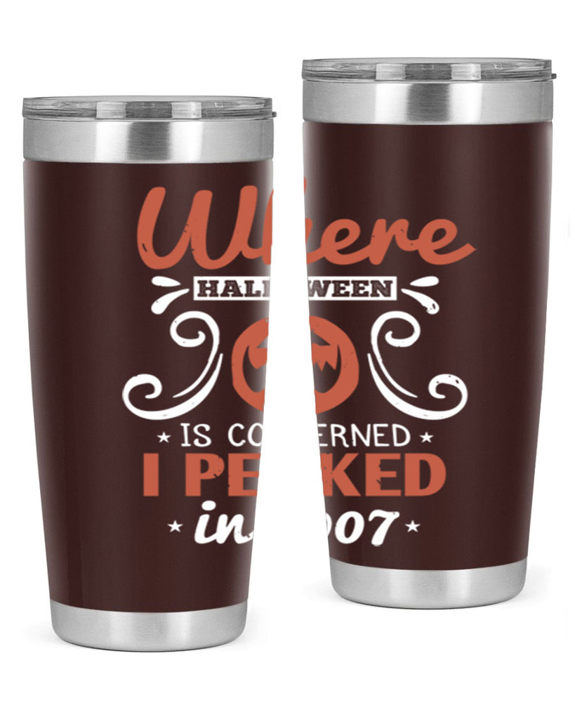 where halloween is 122#- halloween- Tumbler