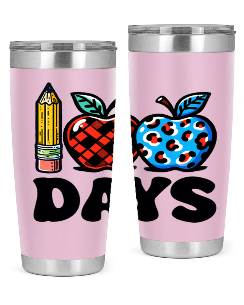100th day of school Apple 38#- 100 days of school- Tumbler
