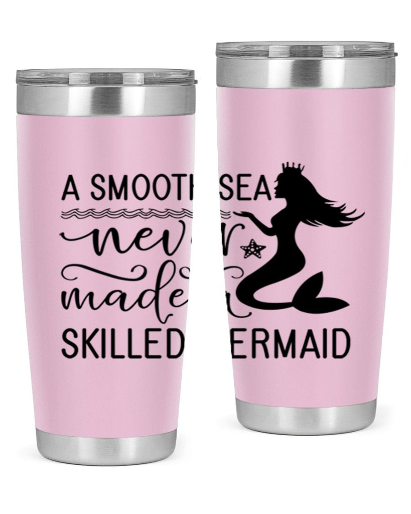 A smooth sea never made 12#- mermaid- Tumbler