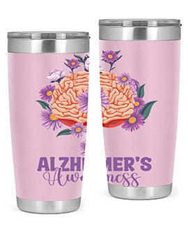 AlzheimerS Awareness Brain 12#- alzheimers- Tumbler