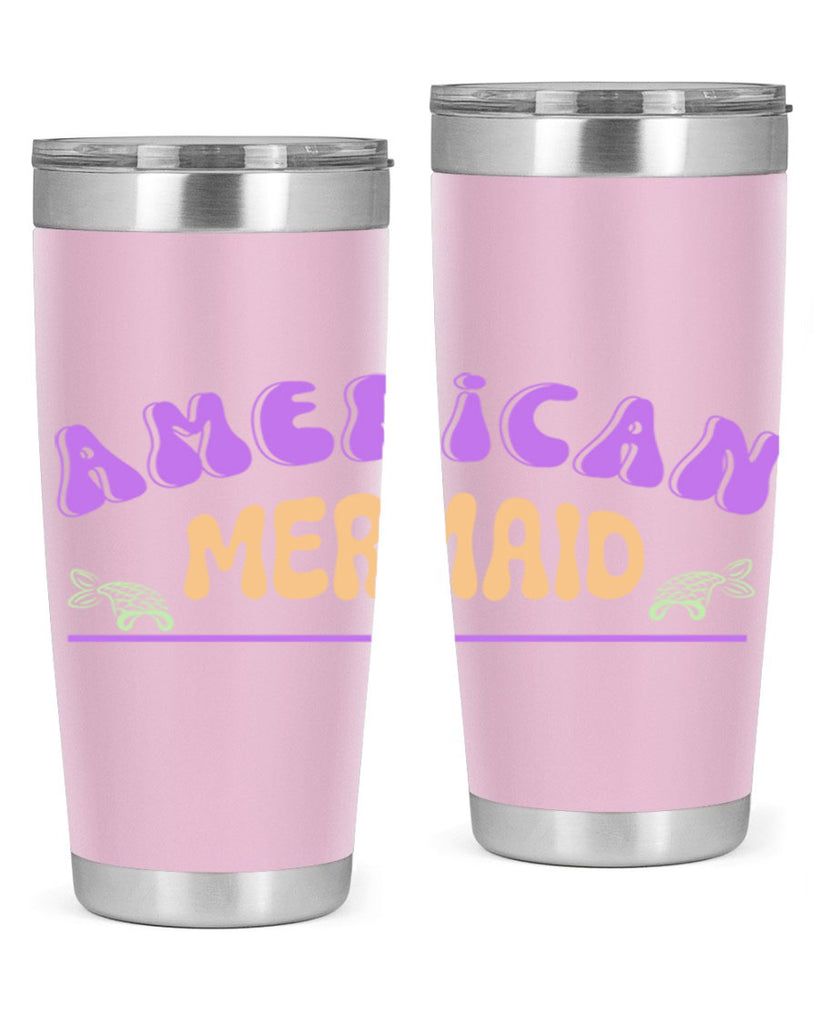 American Mermaid 16#- mermaid- Tumbler
