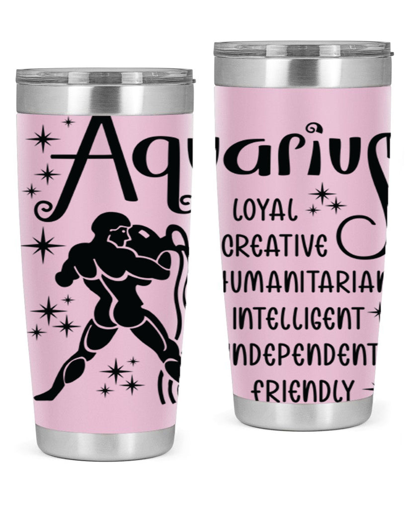 Aquarius 64#- zodiac- Tumbler