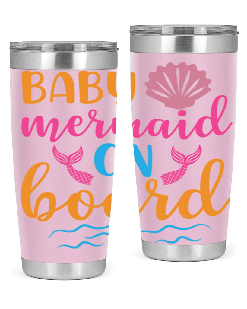 Baby Mermaid On Board 39#- mermaid- Tumbler