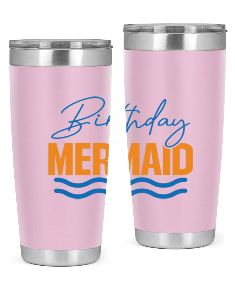 Birthday Mermaid 73#- mermaid- Tumbler