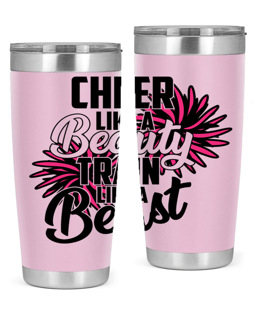 Cheer like a Beauty Train like a Beast 1388#- cheer- Tumbler