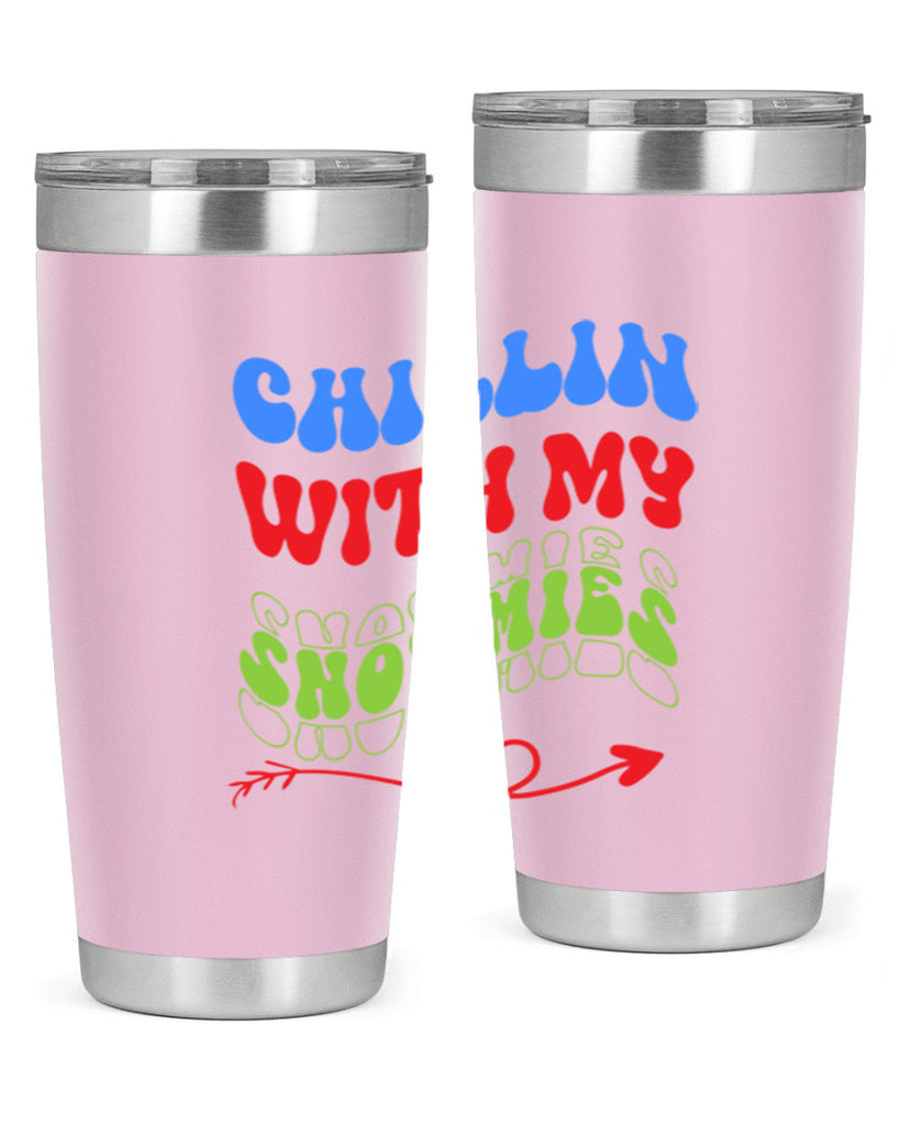Chillin with my snowmies 42#- winter- Tumbler