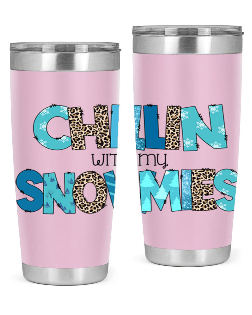 Chillin with my snowmies 43#- winter- Tumbler