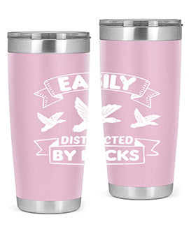 Easily Distracted By Ducks Style 48#- duck- Tumbler