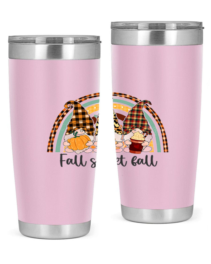 FallSweetFallGnomeRainbow 162#- fall- Tumbler
